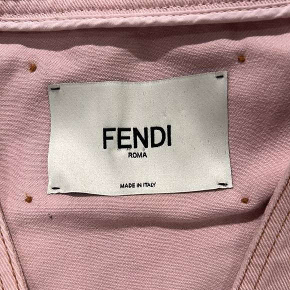 Fendi Light Pink 100% Cotton Dress - Size 44 (US Size 8) - Picture 4 of 11